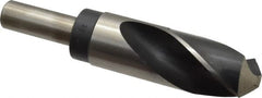 Hertel - 1-3/8" Drill, 118° Point, High Speed Steel Silver Deming & Reduced Shank Drill Bit - Apex Tool & Supply