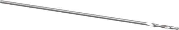 Hertel - 0.42mm 118° High Speed Steel Jobber Drill - Bright Finish, Spiral Flute, Straight Shank, 22mm OAL, Standard Point - Apex Tool & Supply