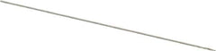 Hertel - 0.18mm 118° High Speed Steel Jobber Drill - Bright Finish, Spiral Flute, Straight Shank, 19mm OAL, Standard Point - Apex Tool & Supply