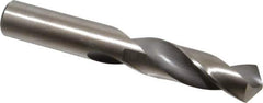 Hertel - 25/32" 118° High Speed Steel Screw Machine Drill Bit - Bright Finish, Right Hand Cut, 3-1/4" Flute Length, 5-1/8" OAL - Apex Tool & Supply