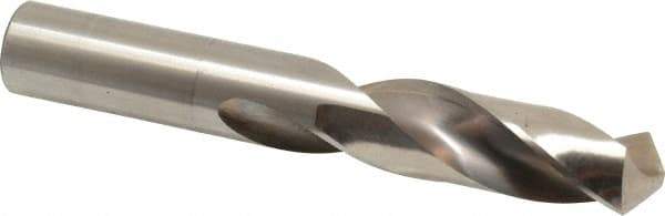 Hertel - 51/64" 118° High Speed Steel Screw Machine Drill Bit - Bright Finish, Right Hand Cut, 3-3/8" Flute Length, 5-1/4" OAL - Apex Tool & Supply