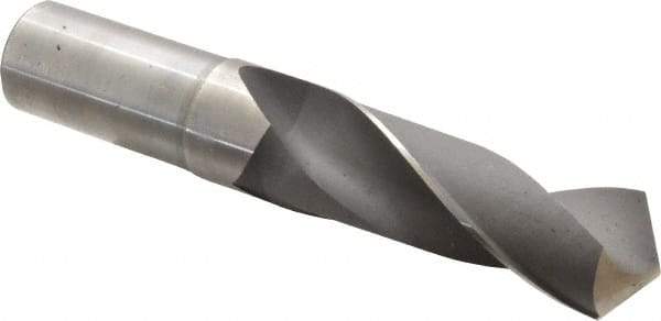 Hertel - 1-5/16" 118° High Speed Steel Screw Machine Drill Bit - Bright Finish, Right Hand Cut, 4-3/8" Flute Length, 7" OAL - Apex Tool & Supply