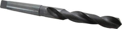 Hertel - 1-7/32", 4MT 118° Point High Speed Steel Taper Shank Drill Bit - Oxide Finish, 7-1/2" Flute Length, 13-1/8" OAL - Apex Tool & Supply