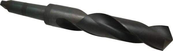 Hertel - 2-1/2", 5MT 118° Point High Speed Steel Taper Shank Drill Bit - Oxide Finish, 11-1/4" Flute Length, 18-3/4" OAL - Apex Tool & Supply