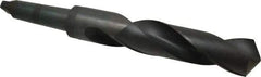 Hertel - 2-1/2", 5MT 118° Point High Speed Steel Taper Shank Drill Bit - Oxide Finish, 11-1/4" Flute Length, 18-3/4" OAL - Apex Tool & Supply