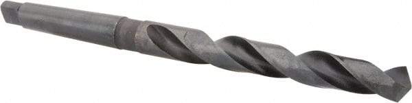 Hertel - 23/32", 2MT 118° Point High Speed Steel Taper Shank Drill Bit - Oxide Finish, 5-5/8" Flute Length, 9-1/2" OAL - Apex Tool & Supply