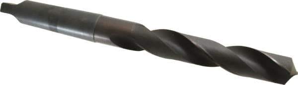 Hertel - 1-45/64", 5MT 118° Point High Speed Steel Taper Shank Drill Bit - Oxide Finish, 10-1/8" Flute Length, 17-1/8" OAL - Apex Tool & Supply