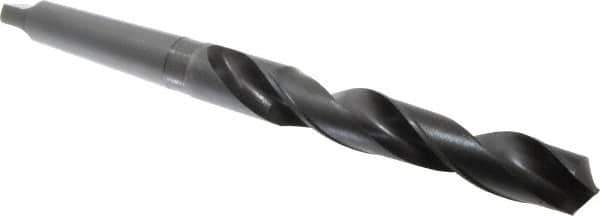 Hertel - 1-5/16", 4MT 118° Point High Speed Steel Taper Shank Drill Bit - Oxide Finish, 8-5/8" Flute Length, 14-1/4" OAL - Apex Tool & Supply