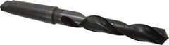 Hertel - 1-17/32", 5MT 118° Point High Speed Steel Taper Shank Drill Bit - Oxide Finish, 9-3/8" Flute Length, 15" OAL - Apex Tool & Supply