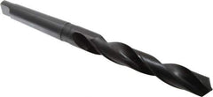Hertel - 1-17/64", 4MT 118° Point High Speed Steel Taper Shank Drill Bit - Oxide Finish, 8-1/2" Flute Length, 14-1/8" OAL - Apex Tool & Supply