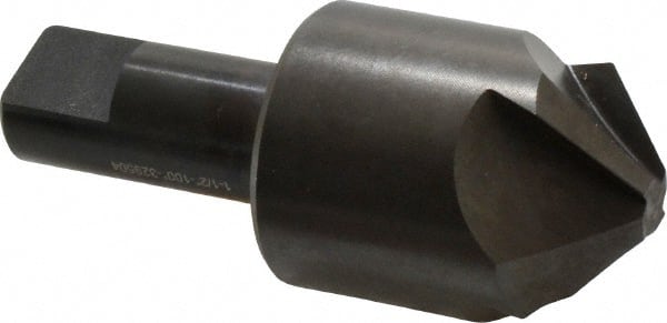 Hertel - 1-1/2" Head Diam, 3/4" Shank Diam, 4 Flute 100° High Speed Steel Countersink - Apex Tool & Supply