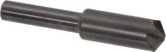 Hertel - 3/8" Head Diam, 1/4" Shank Diam, 4 Flute 120° High Speed Steel Countersink - 1-3/4" OAL, Straight Shank - Apex Tool & Supply