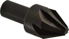 Hertel - 1-1/4" Head Diam, 3/4" Shank Diam, 6 Flute 60° High Speed Steel Countersink - Apex Tool & Supply