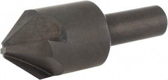 Hertel - 1" Head Diam, 1/2" Shank Diam, 4 Flute 82° High Speed Steel Countersink - 2-13/16" OAL, Straight Shank - Apex Tool & Supply
