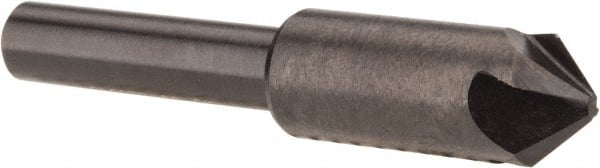 Hertel - 3/8" Head Diam, 1/4" Shank Diam, 4 Flute 90° High Speed Steel Countersink - Apex Tool & Supply
