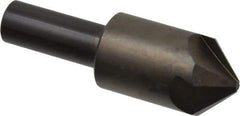 Hertel - 7/8" Head Diam, 1/2" Shank Diam, 4 Flute 90° High Speed Steel Countersink - 2-13/16" OAL, Straight Shank - Apex Tool & Supply