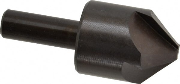 Hertel - 1-1/4" Head Diam, 1/2" Shank Diam, 4 Flute 90° High Speed Steel Countersink - Apex Tool & Supply