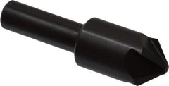Hertel - 5/8" Head Diam, 3/8" Shank Diam, 4 Flute 90° High Speed Steel Countersink - 2-3/8" OAL, Straight Shank - Apex Tool & Supply
