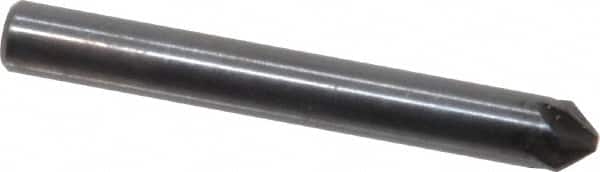Hertel - 3/16" Head Diam, 3/16" Shank Diam, 6 Flute 82° High Speed Steel Countersink - Apex Tool & Supply