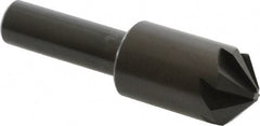 Hertel - 5/8" Head Diam, 3/8" Shank Diam, 6 Flute 100° High Speed Steel Countersink - Apex Tool & Supply