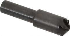 Hertel - 1/2" Head Diam, 3/8" Shank Diam, 6 Flute 120° High Speed Steel Countersink - Apex Tool & Supply