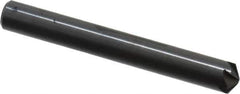 Hertel - 1/4" Head Diam, 1/4" Shank Diam, 6 Flute 120° High Speed Steel Countersink - 2" OAL, Straight Shank - Apex Tool & Supply
