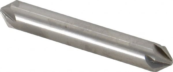 Hertel - 3/8" Head Diam, 3/8" Shank Diam, 6 Flute 82° High Speed Steel Countersink - Apex Tool & Supply
