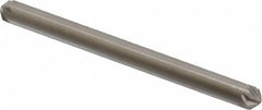 Hertel - 1/8" Head Diam, 1/8" Shank Diam, 6 Flute 100° High Speed Steel Countersink - Apex Tool & Supply