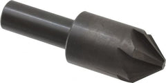 Hertel - 7/8" Head Diam, 1/2" Shank Diam, 6 Flute 82° High Speed Steel Countersink - Apex Tool & Supply