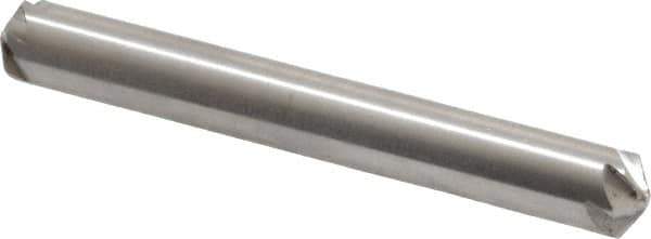Hertel - 1/4" Head Diam, 1/4" Shank Diam, 6 Flute 120° High Speed Steel Countersink - 2" OAL, Straight Shank - Apex Tool & Supply