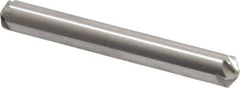 Hertel - 1/4" Head Diam, 1/4" Shank Diam, 6 Flute 120° High Speed Steel Countersink - 2" OAL, Straight Shank - Apex Tool & Supply