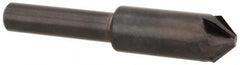 Hertel - 3/8" Head Diam, 1/4" Shank Diam, 6 Flute 90° High Speed Steel Countersink - Apex Tool & Supply