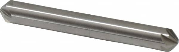 Hertel - 1/4" Head Diam, 1/4" Shank Diam, 6 Flute 100° High Speed Steel Countersink - Apex Tool & Supply