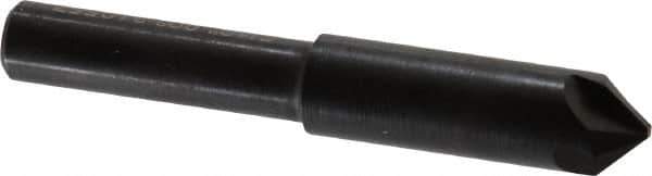 Hertel - 5/16" Head Diam, 1/4" Shank Diam, 4 Flute 90° High Speed Steel Countersink - 1-3/4" OAL, Straight Shank - Apex Tool & Supply