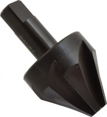Hertel - 2" Head Diam, 1" Shank Diam, 6 Flute 60° High Speed Steel Countersink - Apex Tool & Supply