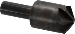 Hertel - 1" Head Diam, 1/2" Shank Diam, 6 Flute 120° High Speed Steel Countersink - Apex Tool & Supply