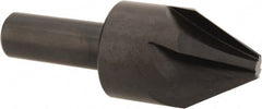 Hertel - 1" Head Diam, 1/2" Shank Diam, 6 Flute 60° High Speed Steel Countersink - Apex Tool & Supply