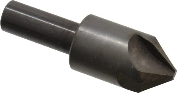 Hertel - 7/8" Head Diam, 1/2" Shank Diam, 4 Flute 82° High Speed Steel Countersink - Apex Tool & Supply