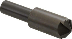 Hertel - 3/4" Head Diam, 1/2" Shank Diam, 4 Flute 120° High Speed Steel Countersink - 2-11/16" OAL, Straight Shank - Apex Tool & Supply