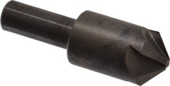 Hertel - 7/8" Head Diam, 1/2" Shank Diam, 4 Flute 100° High Speed Steel Countersink - 2-13/16" OAL, Straight Shank - Apex Tool & Supply
