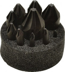 Hertel - 10 Piece, 1/4 to 1-1/2" Head Diam, 60° Included Angle, Countersink Set - Apex Tool & Supply