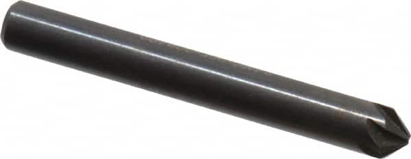 Hertel - 3/16" Head Diam, 3/16" Shank Diam, 6 Flute 90° High Speed Steel Countersink - Apex Tool & Supply