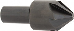 Hertel - 1-1/4" Head Diam, 3/4" Shank Diam, 6 Flute 82° High Speed Steel Countersink - Apex Tool & Supply