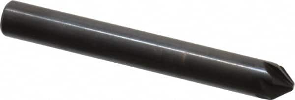 Hertel - 1/4" Head Diam, 1/4" Shank Diam, 6 Flute 82° High Speed Steel Countersink - Apex Tool & Supply