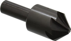 Hertel - 1" Head Diam, 1/2" Shank Diam, 6 Flute 90° High Speed Steel Countersink - Apex Tool & Supply