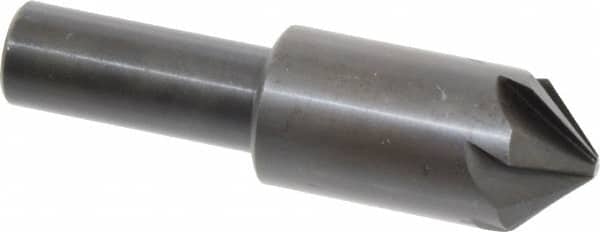 Hertel - 3/4" Head Diam, 1/2" Shank Diam, 6 Flute 90° High Speed Steel Countersink - Apex Tool & Supply
