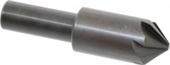 Hertel - 3/4" Head Diam, 1/2" Shank Diam, 6 Flute 90° High Speed Steel Countersink - Apex Tool & Supply