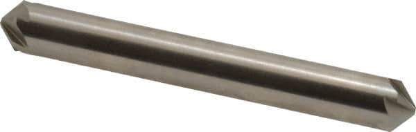 Hertel - 5/16" Head Diam, 5/16" Shank Diam, 6 Flute 100° High Speed Steel Countersink - 2-1/2" OAL, Straight Shank - Apex Tool & Supply