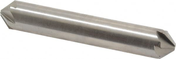 Hertel - 1/2" Head Diam, 1/2" Shank Diam, 6 Flute 90° High Speed Steel Countersink - Apex Tool & Supply