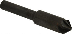 Hertel - 3/8" Head Diam, 1/4" Shank Diam, 6 Flute 90° High Speed Steel Countersink - Apex Tool & Supply